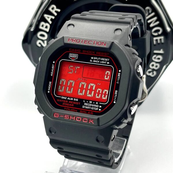 Relógio Masculino G-Shock Digital DW preto vermelho c/caixa a prova dagua - Image 5