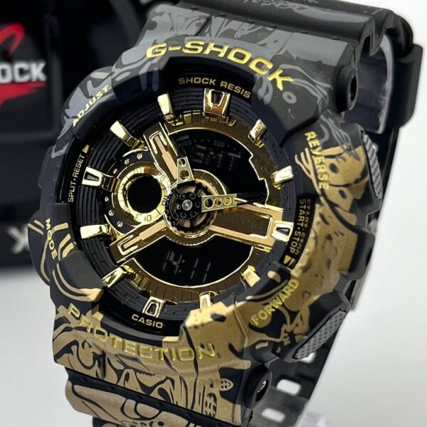 Relógio Masculino G-Shock japão preto dourado prova dagua - Image 3