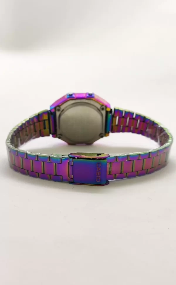 Relógio Casio Vintage mini lilas preto feminino a prova dagua - Image 4